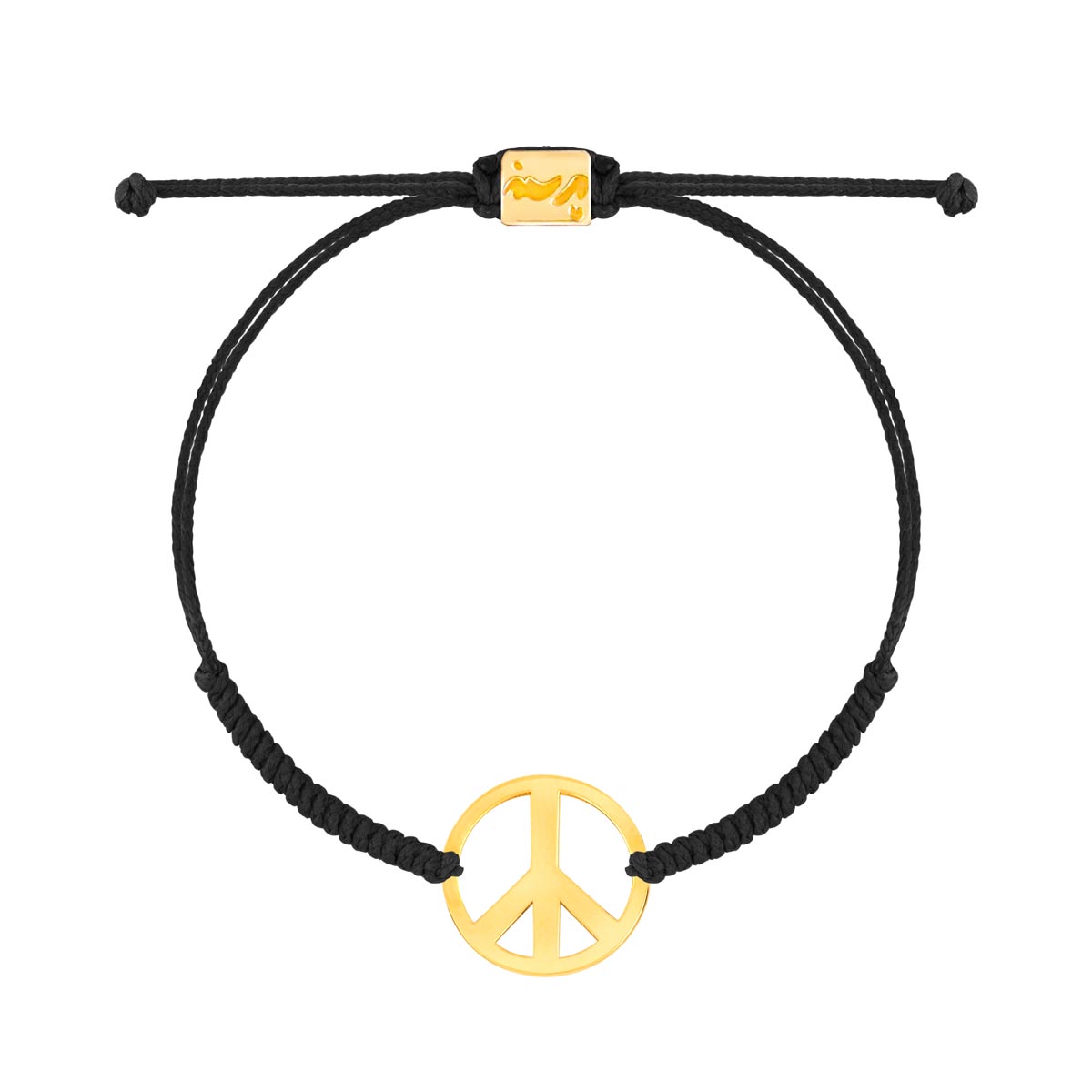 دستبند طلا بافت PEACE