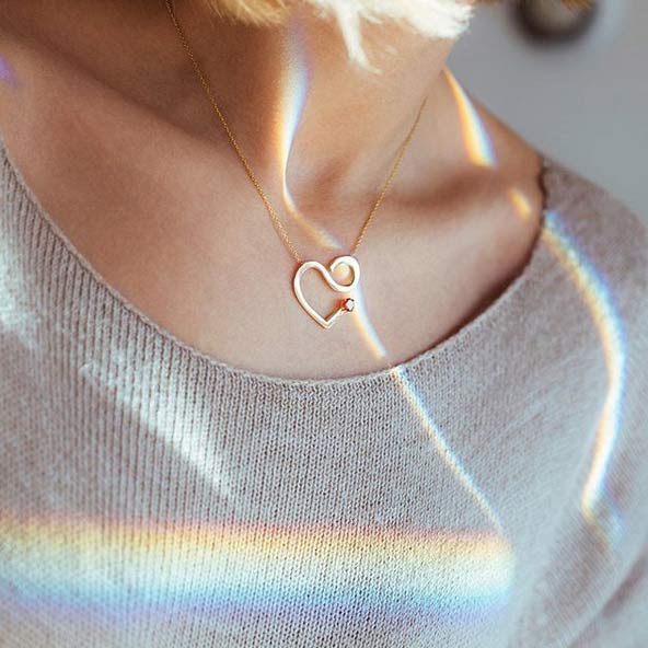 گردنبند طلا Valentine