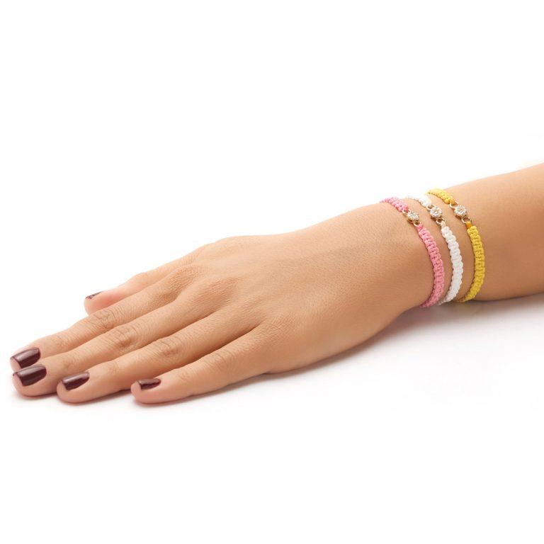 دستبند بافت Flower