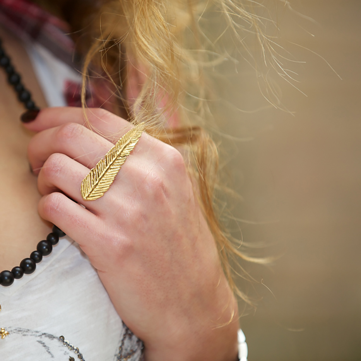 انگشتر طلا پر سه انگشتی 2