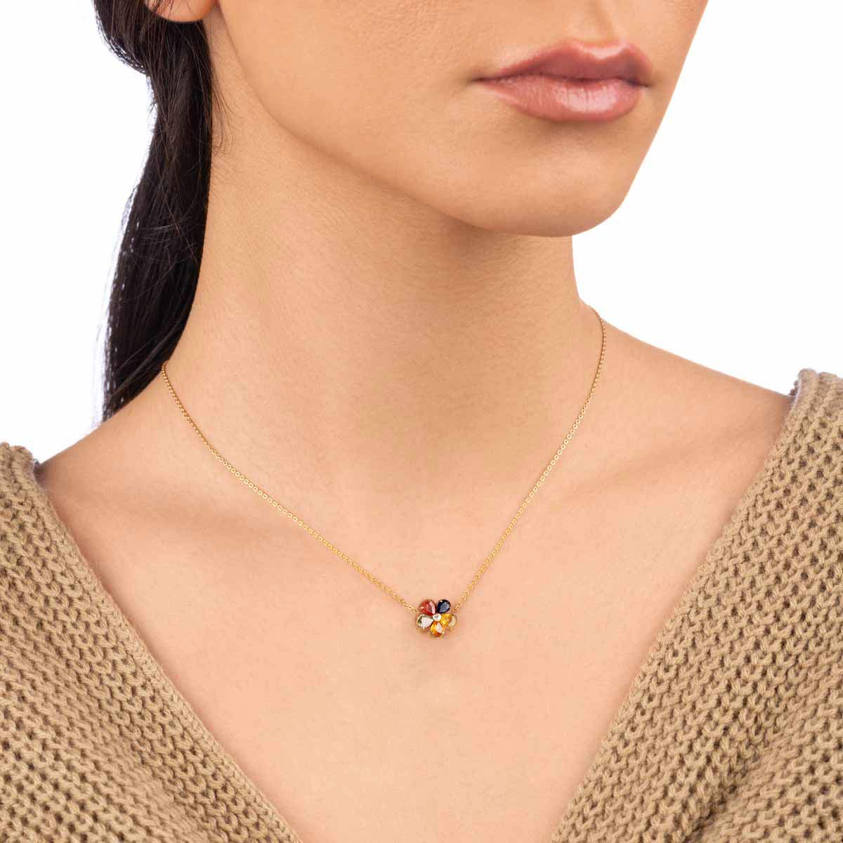 گردنبند طلا مولتی کالر