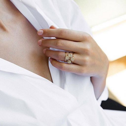 انگشتر طلا چهار دایره