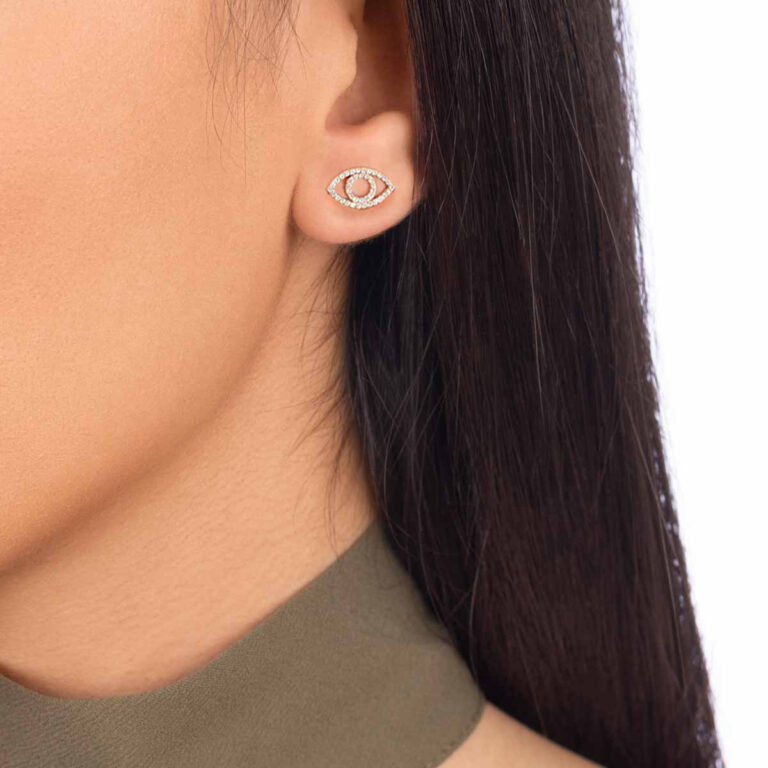 گوشواره طلا چشم