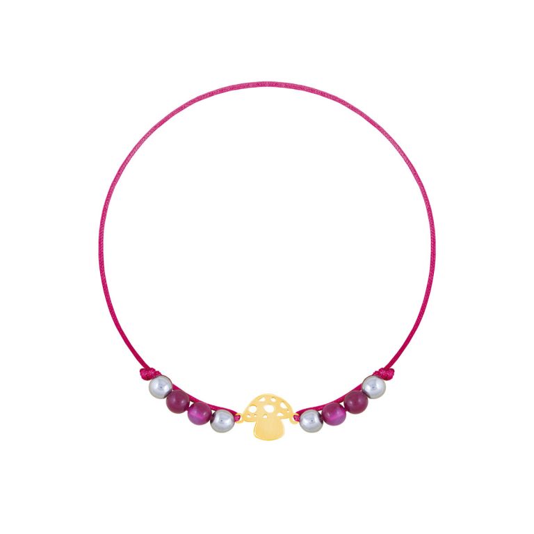 دستبند طلا بافت قارچ