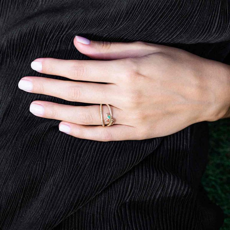 انگشتر طلا گندم پرسته