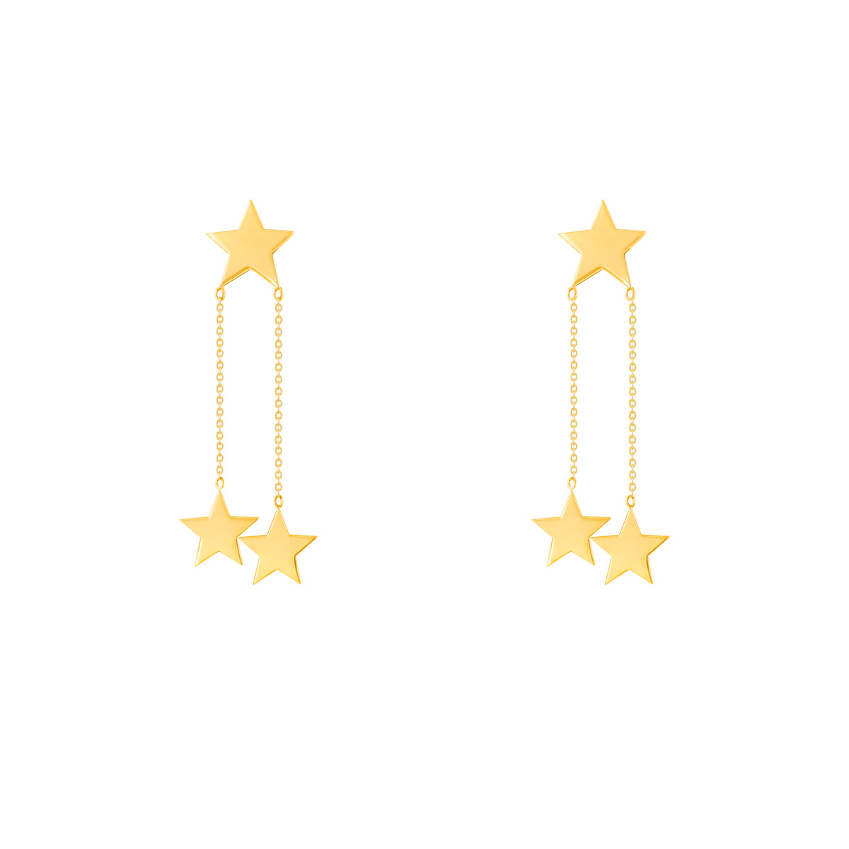 گوشواره طلا سه ستاره