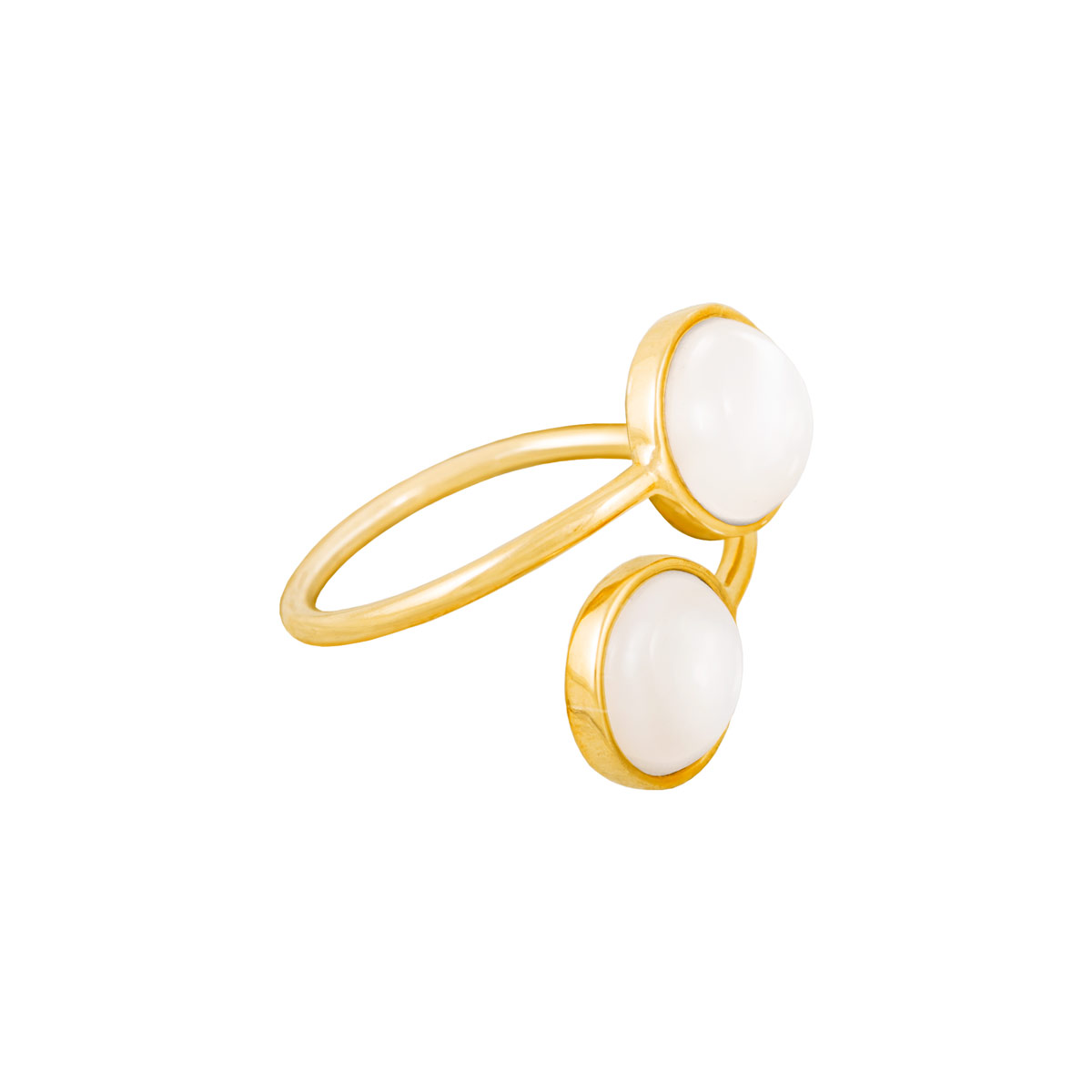 انگشتر طلا دو سر صدف