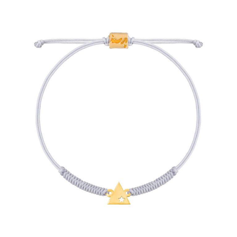 دستبند طلا بافت مثلث ستاره دار |parasteh دستبند طلا بافت مثلث ستاره دار |parasteh