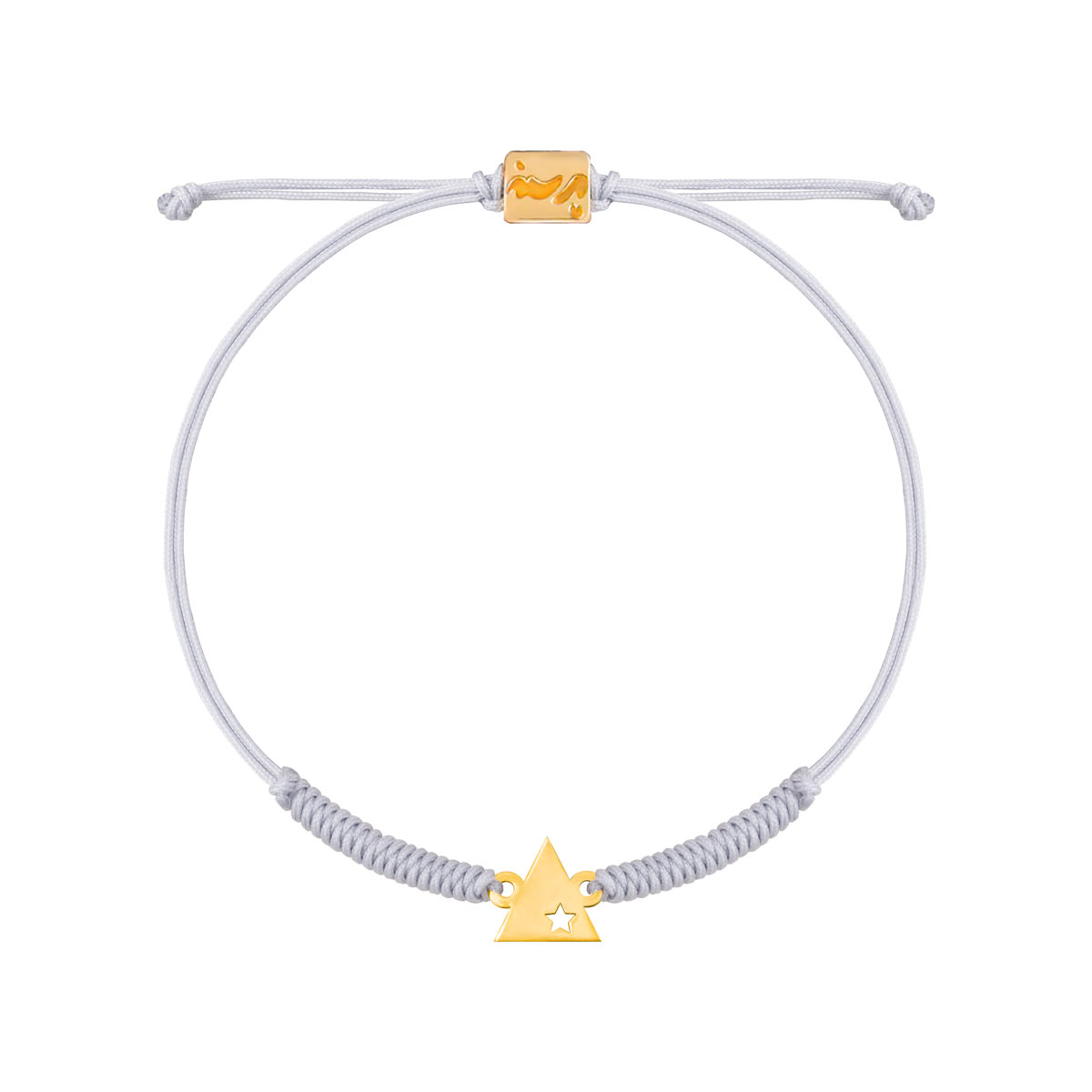 دستبند طلا بافت مثلث ستاره دار |parasteh