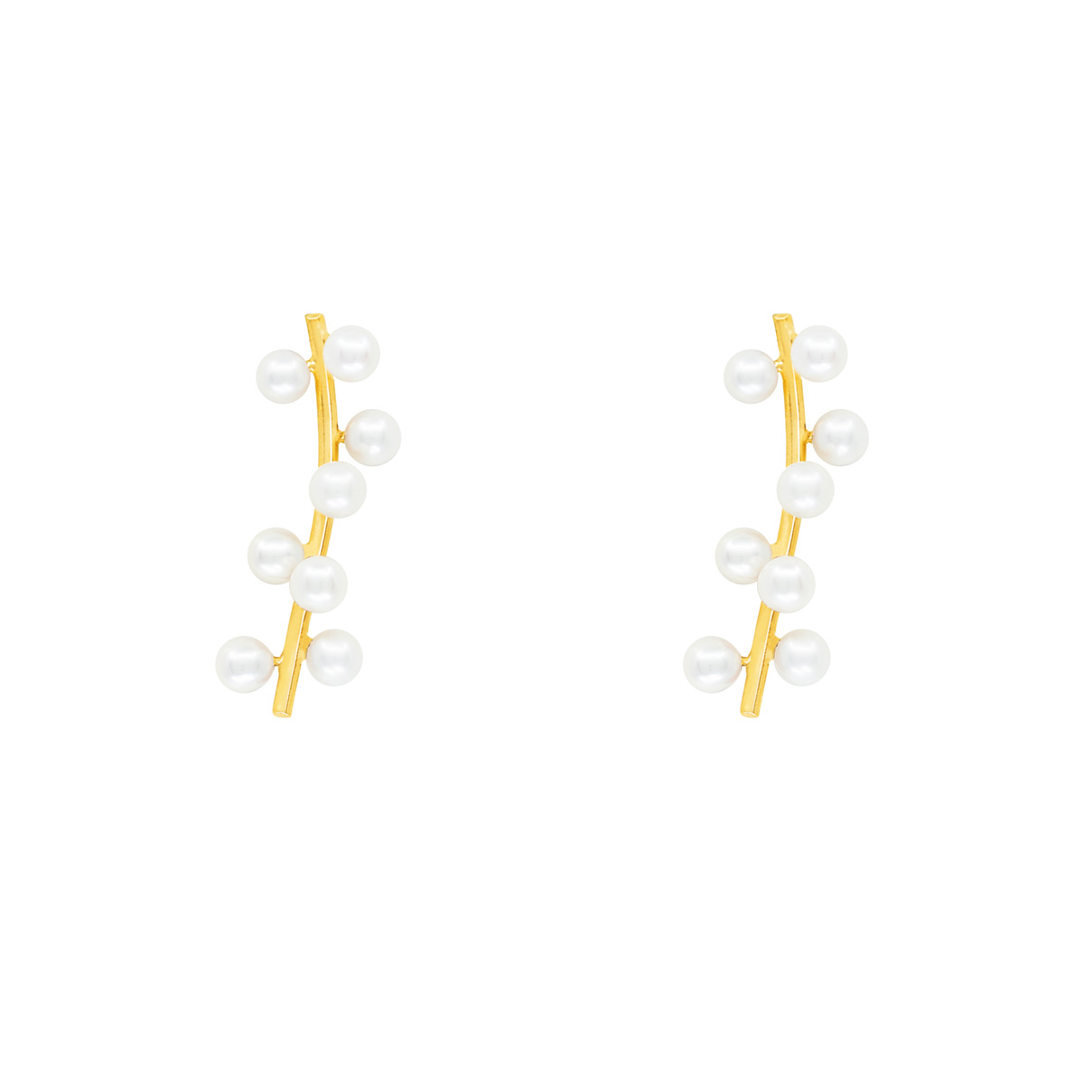 گوشواره طلا مروارید پرسته