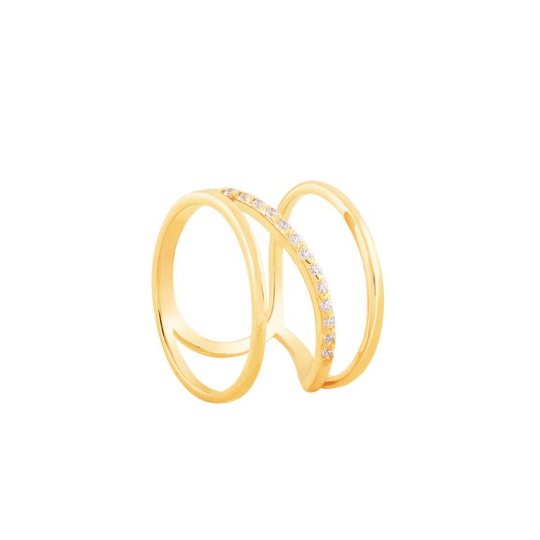 انگشتر طلا سه رینگ الیا - تصویر 2