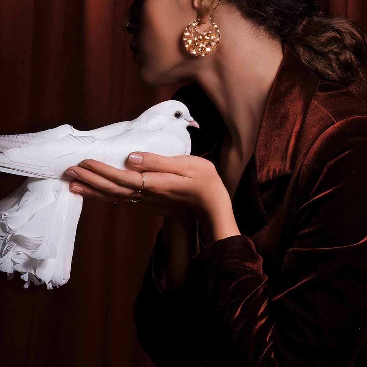 گوشواره طلا دایره ایشتار - تصویر 2