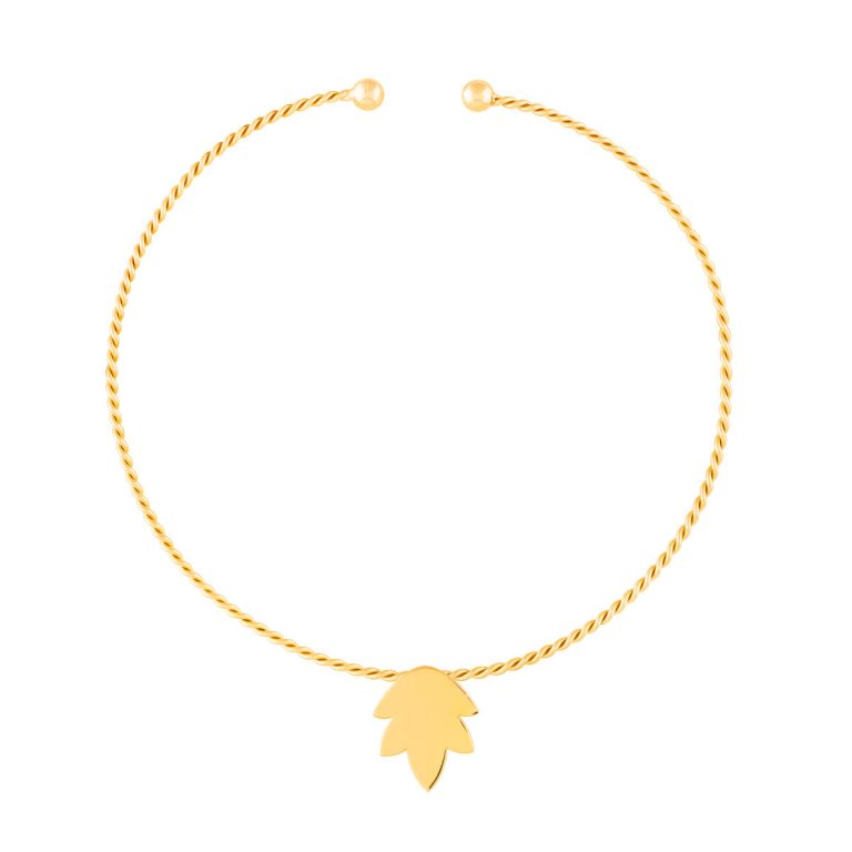 گردنبند طلا چوکر برگ ایشتار گردنبند طلا چوکر برگ ایشتار