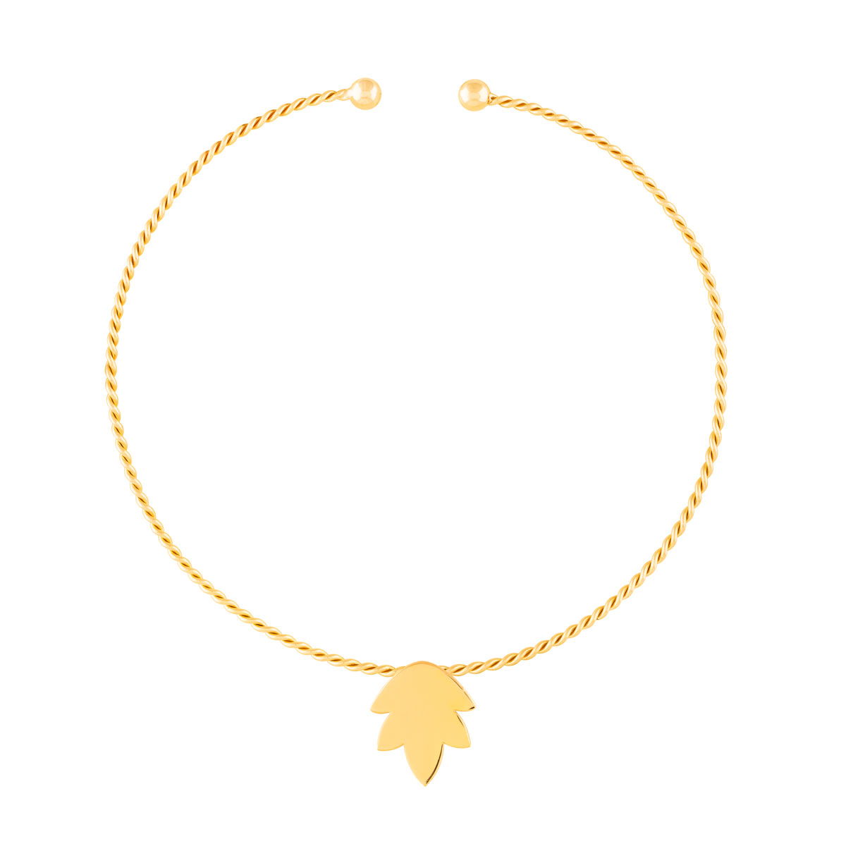 گردنبند طلا چوکر برگ ایشتار