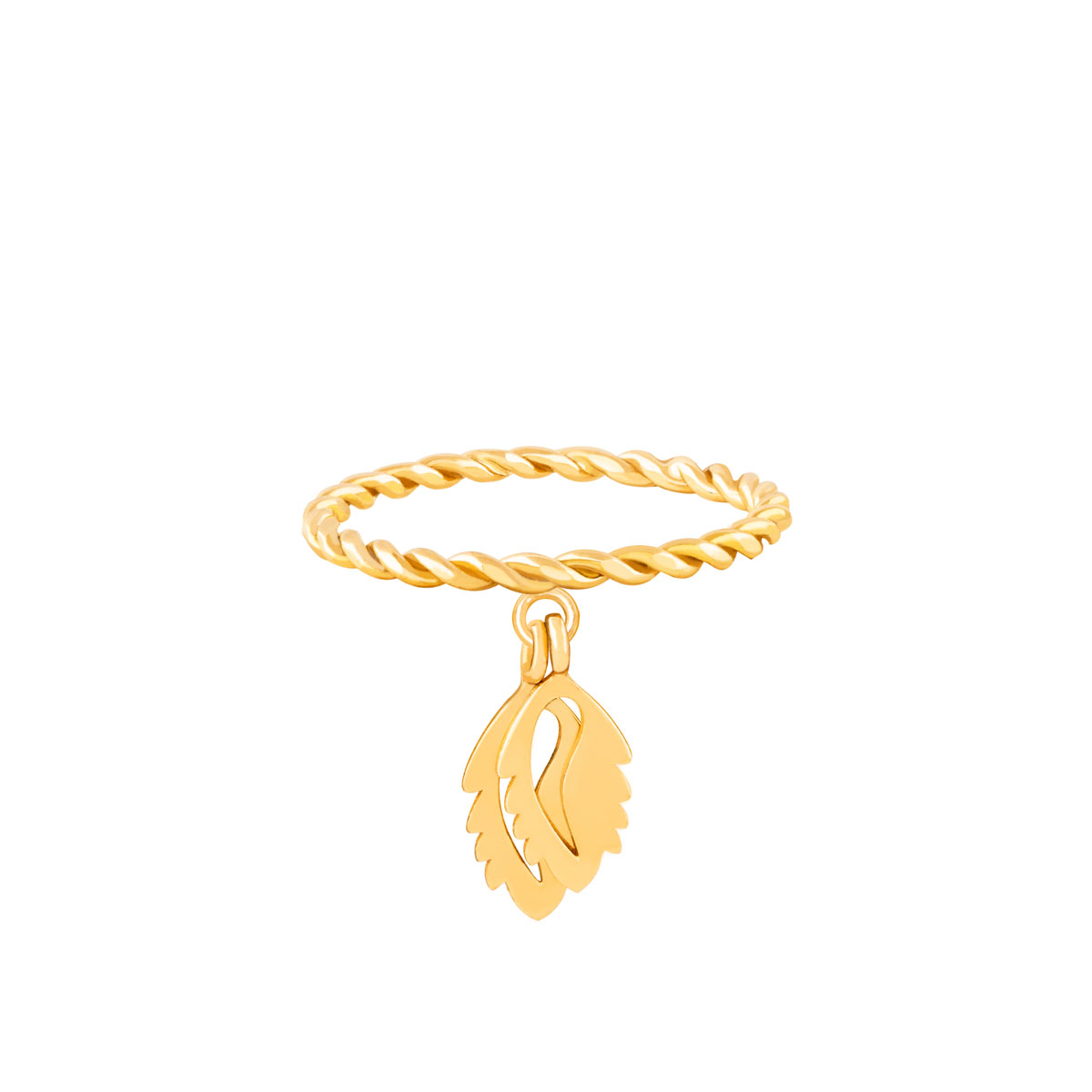 انگشتر طلا برگ ایشتار پرسته