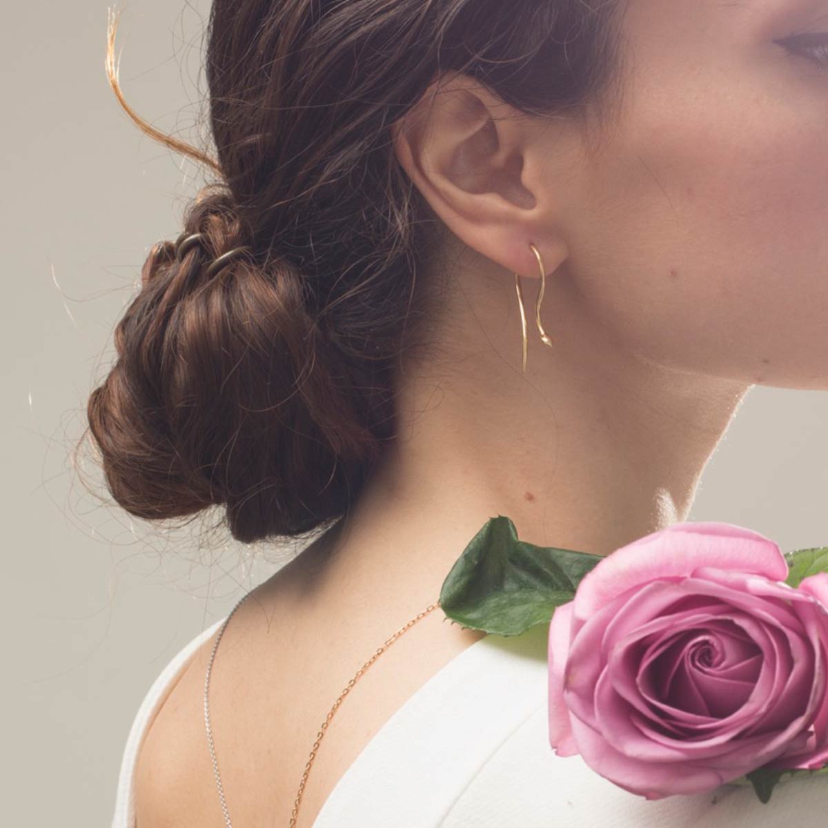 گوشواره طلا مار