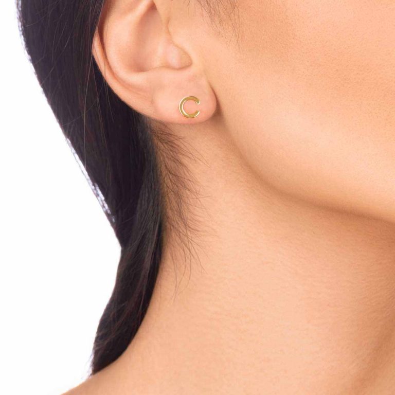 گوشواره طلا تک لنگه ای C