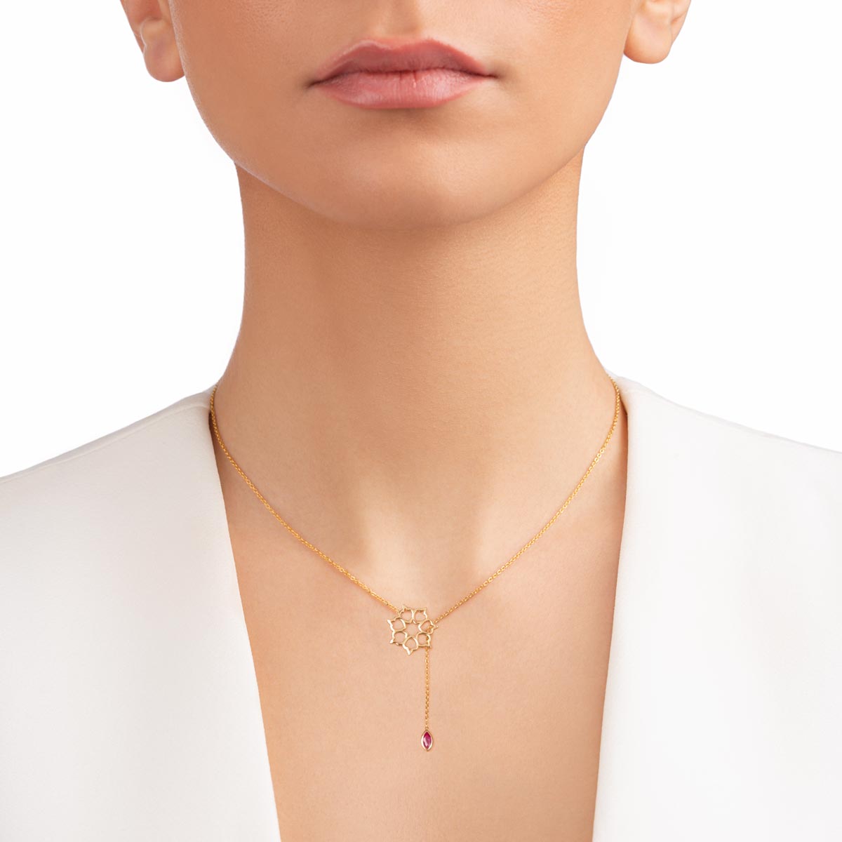 گردنبند طلا دلربا پرسته