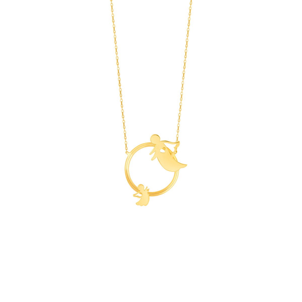 گردنبند طلا حلقه فرشته مادر و فرزند گردنبند طلا حلقه فرشته مادر و فرزند