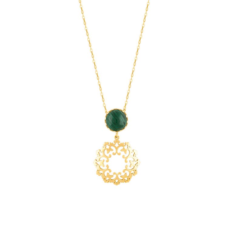 گردنبند طلا گل اسلیمی