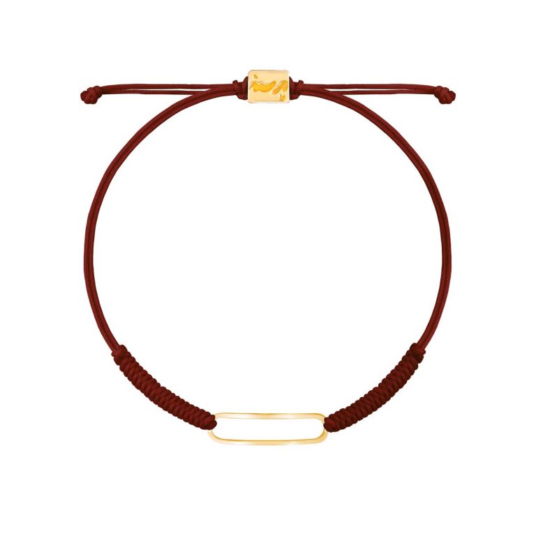 دستبند طلا بافت زرشکی ژاسمن