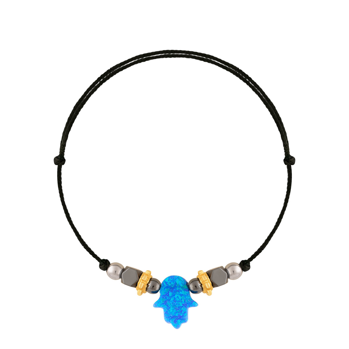 WBB337 دستبند طلا بافت دست Hamsa و واشر