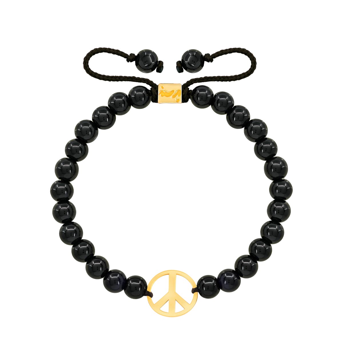 دستبند طلا سنگی PEACE