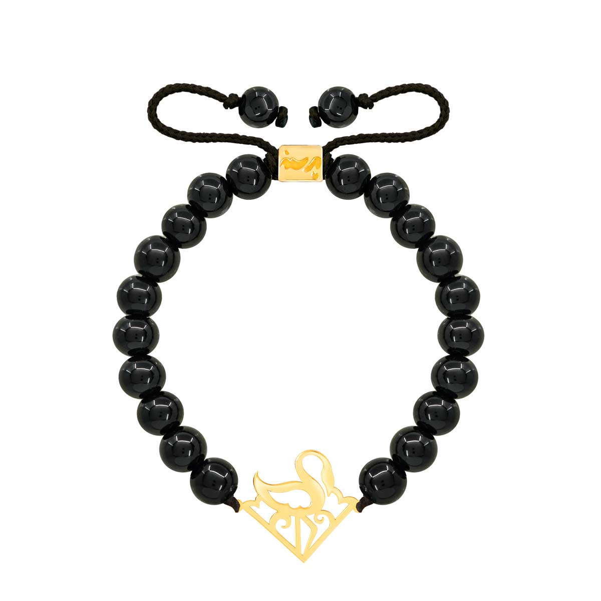 دستبند طلا سنگی فلامینگو