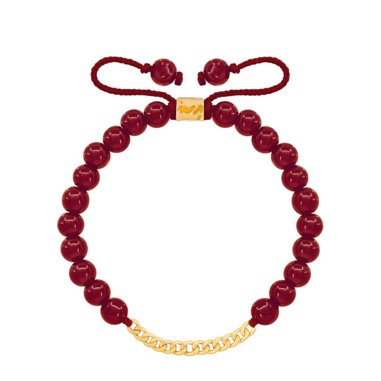 دستبند طلا سنگی سیزده حلقه کارتیه