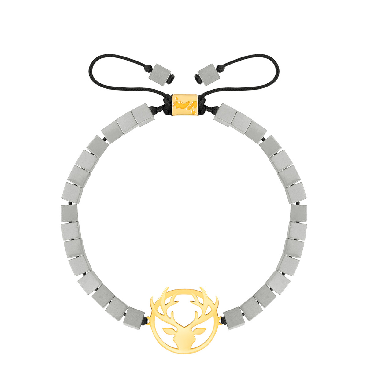 دستبند طلا سنگی گوزن