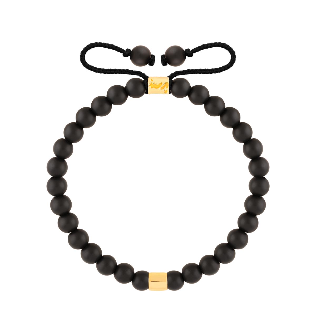 دستبند طلا سنگی استوانه