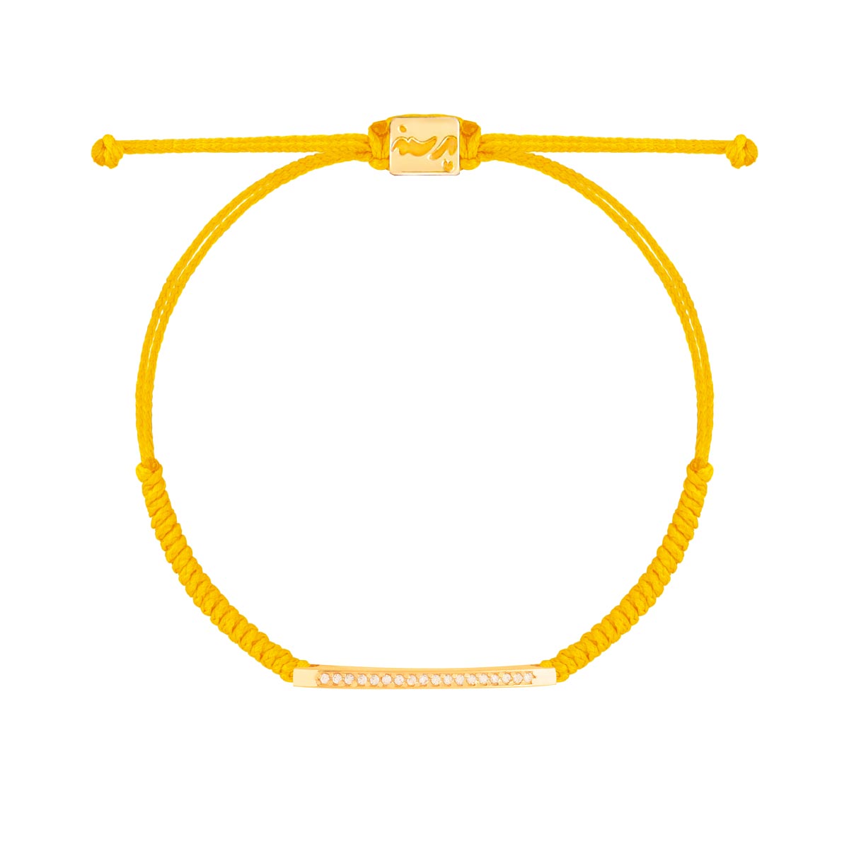 WBB436 دستبند طلا بافت خط نگین دار