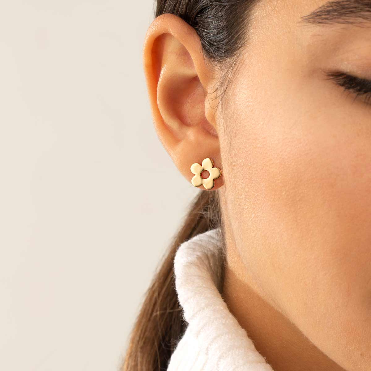 گوشواره طلا گل