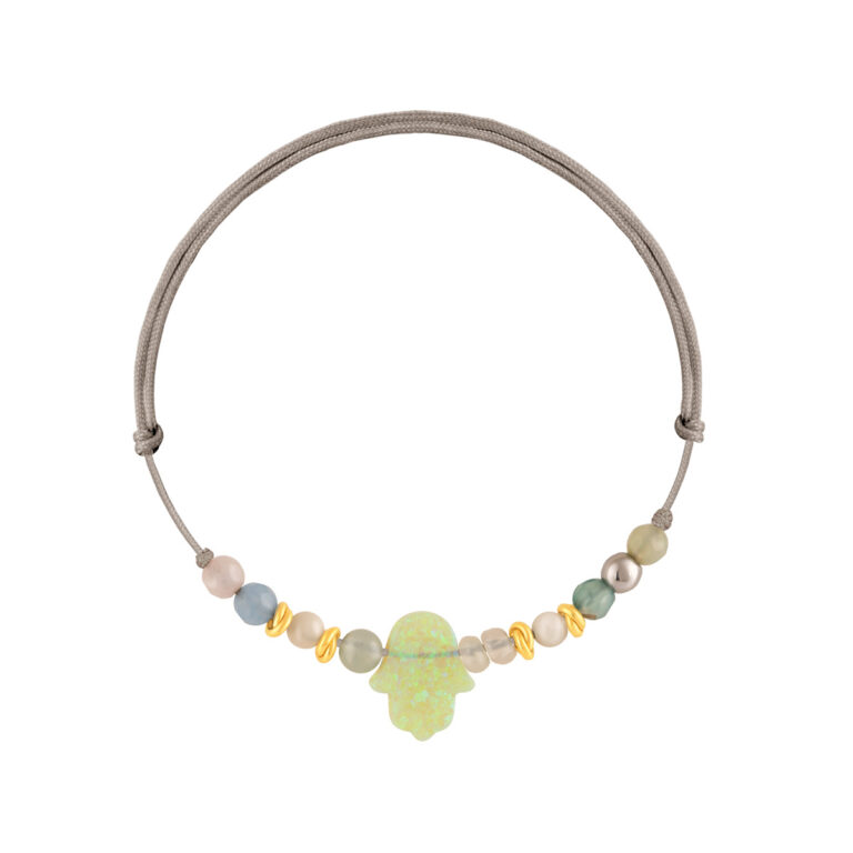 دستبند طلا بافت طوسی همسا - تصویر 1