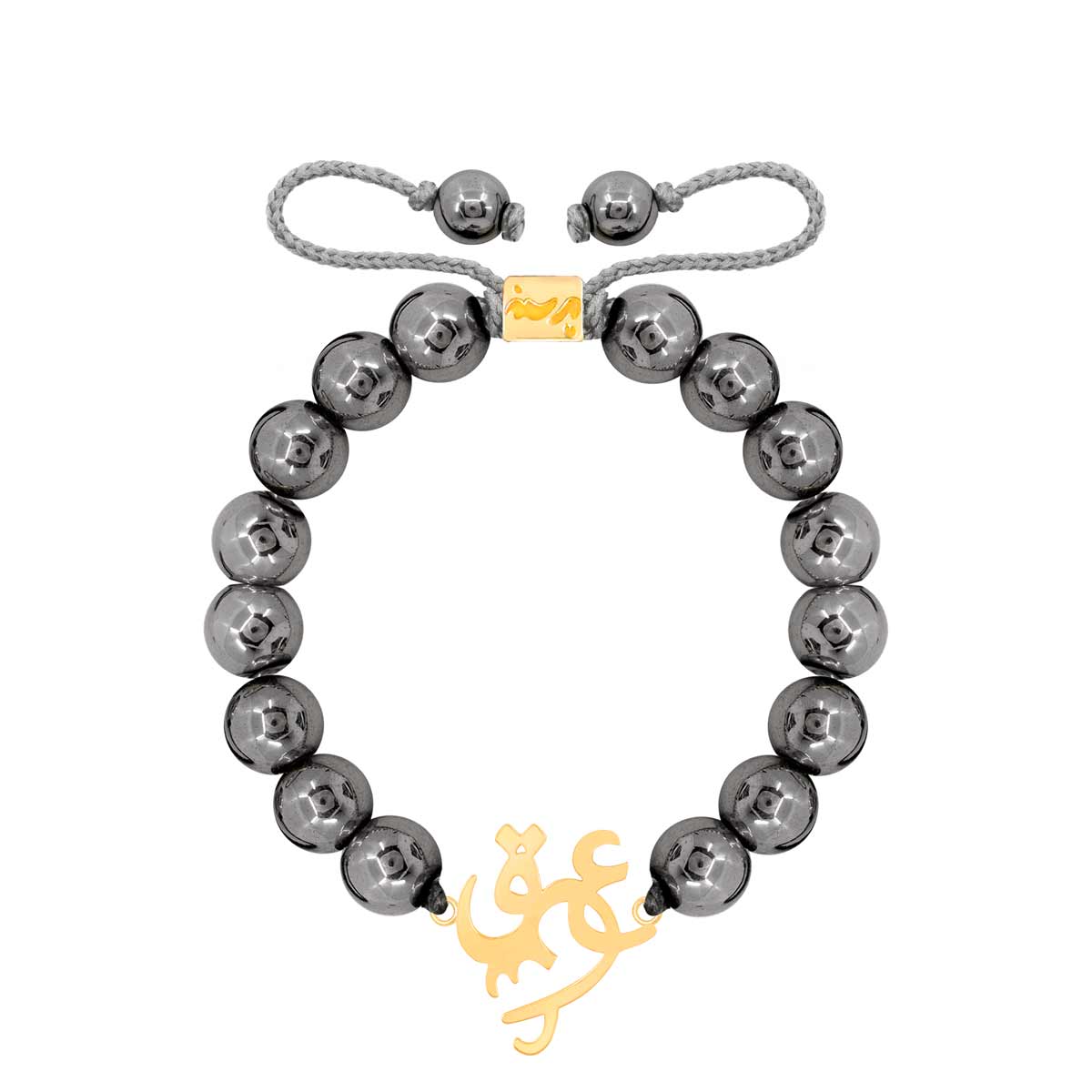 دستبند طلا سنگی عشق و حدید