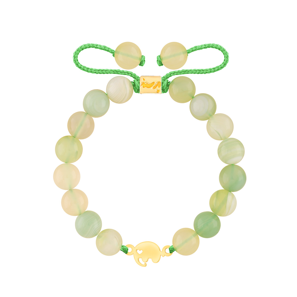 WBB509 دستبند طلا فیل و قلب