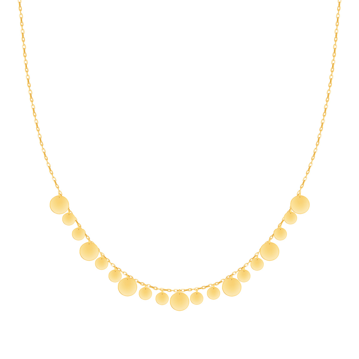 گردنبند طلا پولک