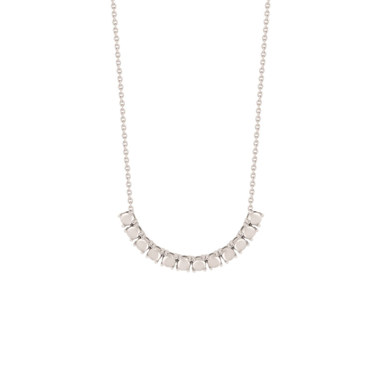 گردنبند طلا سفید تنیس - تصویر 1