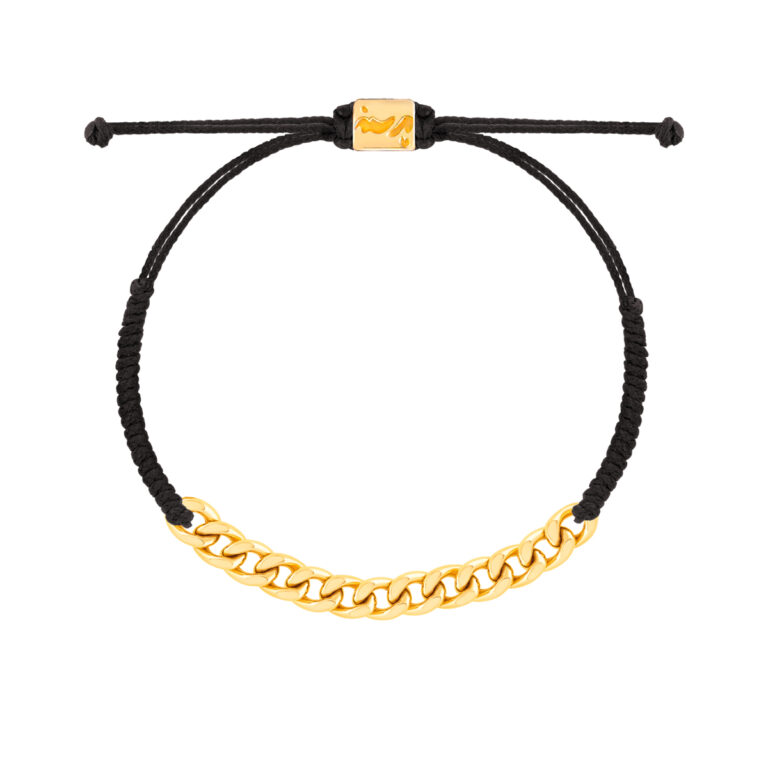 دستبند طلا بافت سیزده حلقه کارتیه