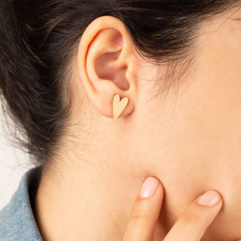 گوشواره طلا قلب