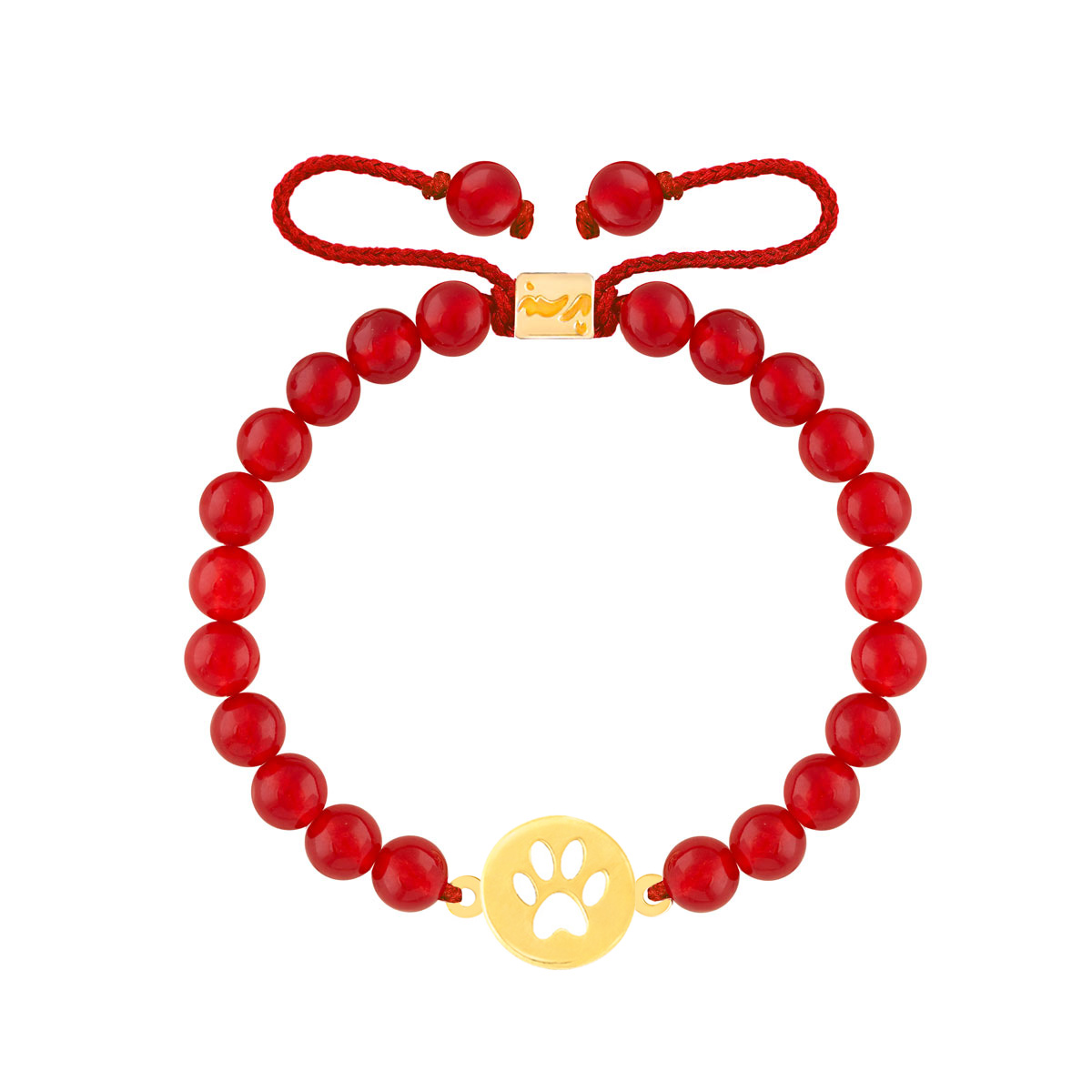 دستبند طلا سنگی پنجه