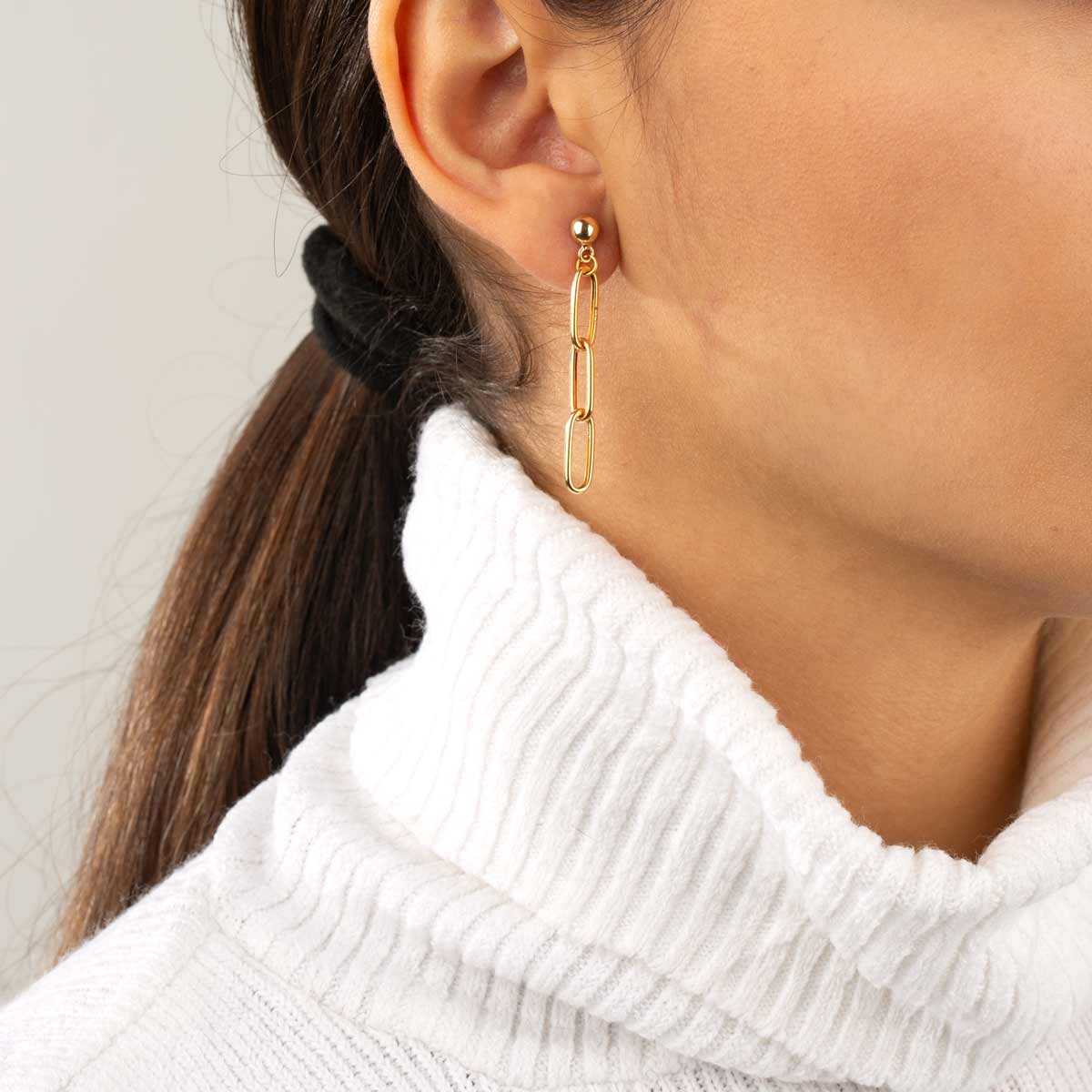 گوشواره طلا کادنا سه حلقه