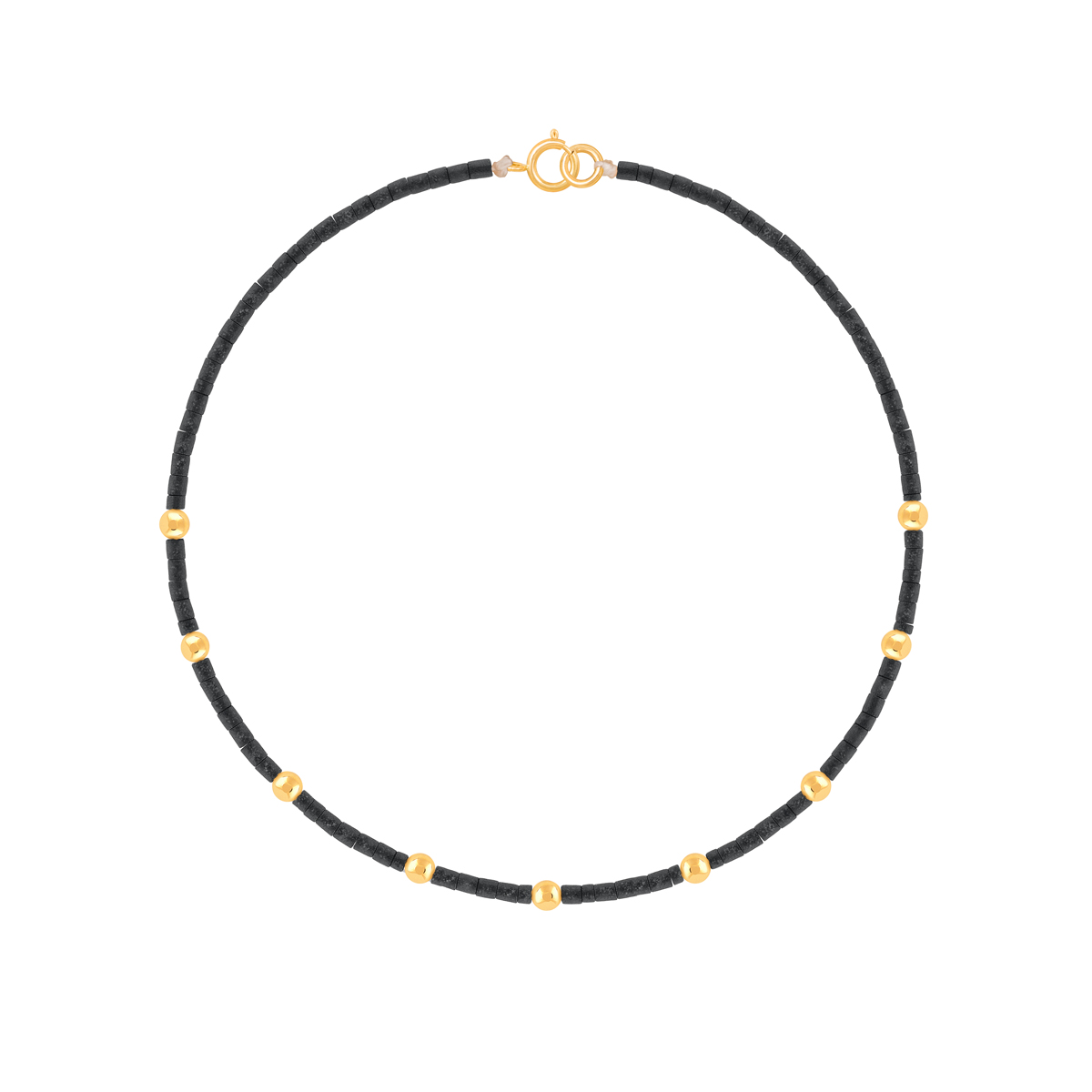 دستبند طلا سنگی نه گوی