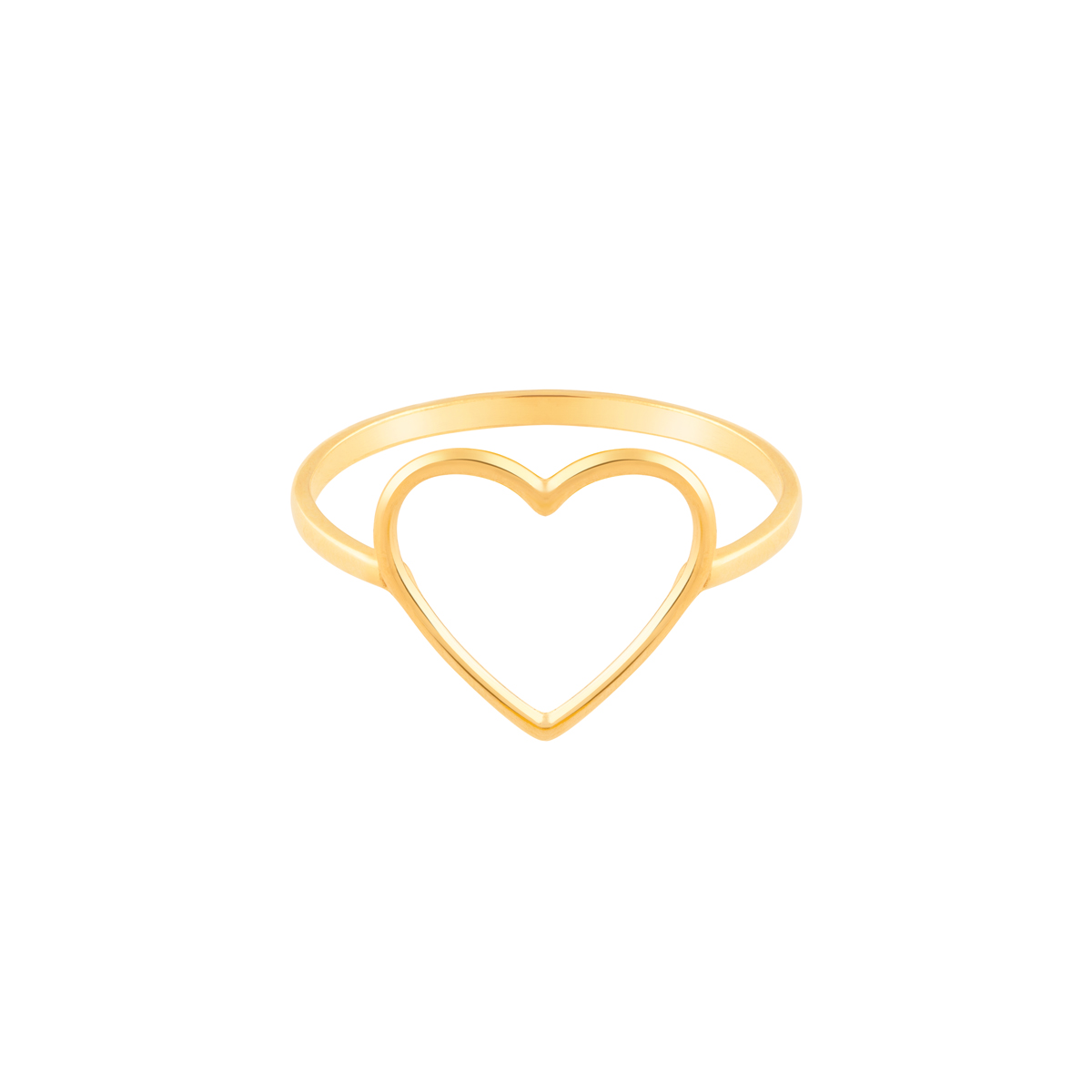 WR465 انگشتر طلا قلب تو خالی
