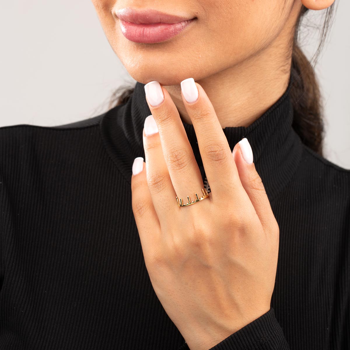 انگشتر طلا ضربان قلب