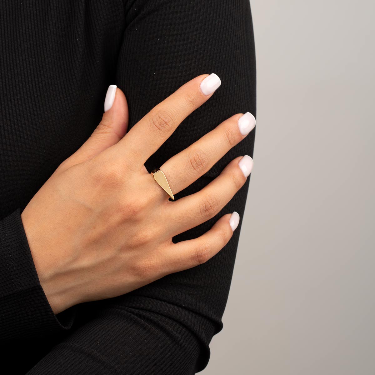 انگشتر طلا قلب کشیده