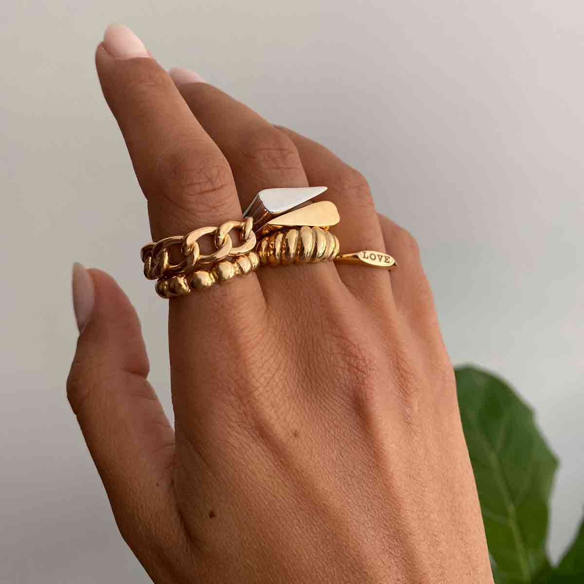 انگشتر طلا دامله صدفی