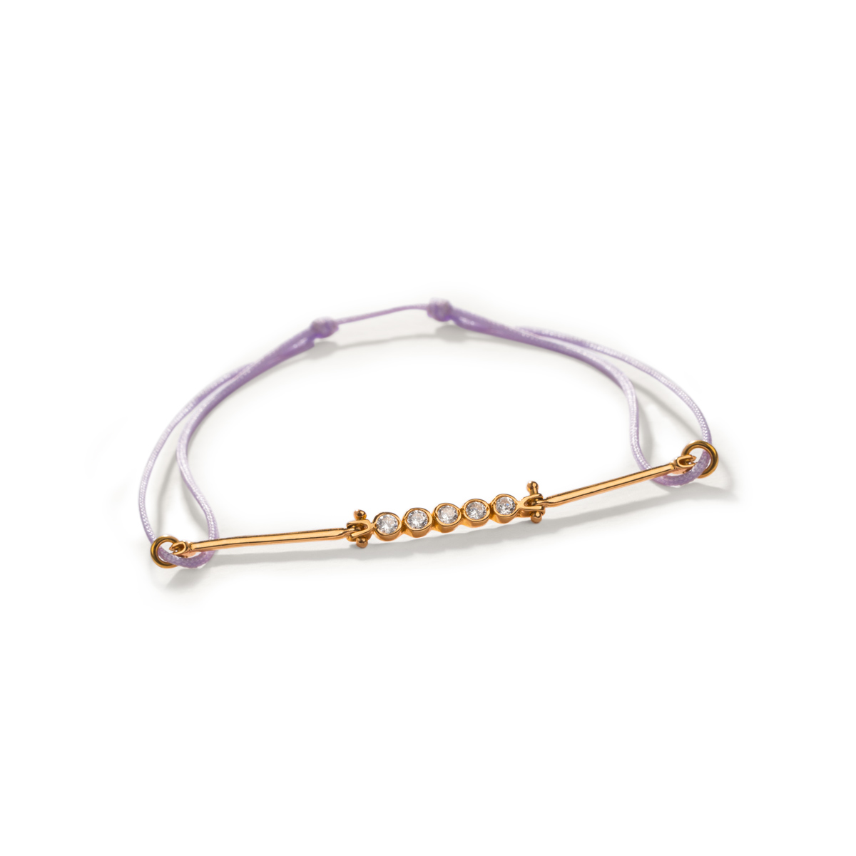 دستبند طلا بافت لوتوس یاسی