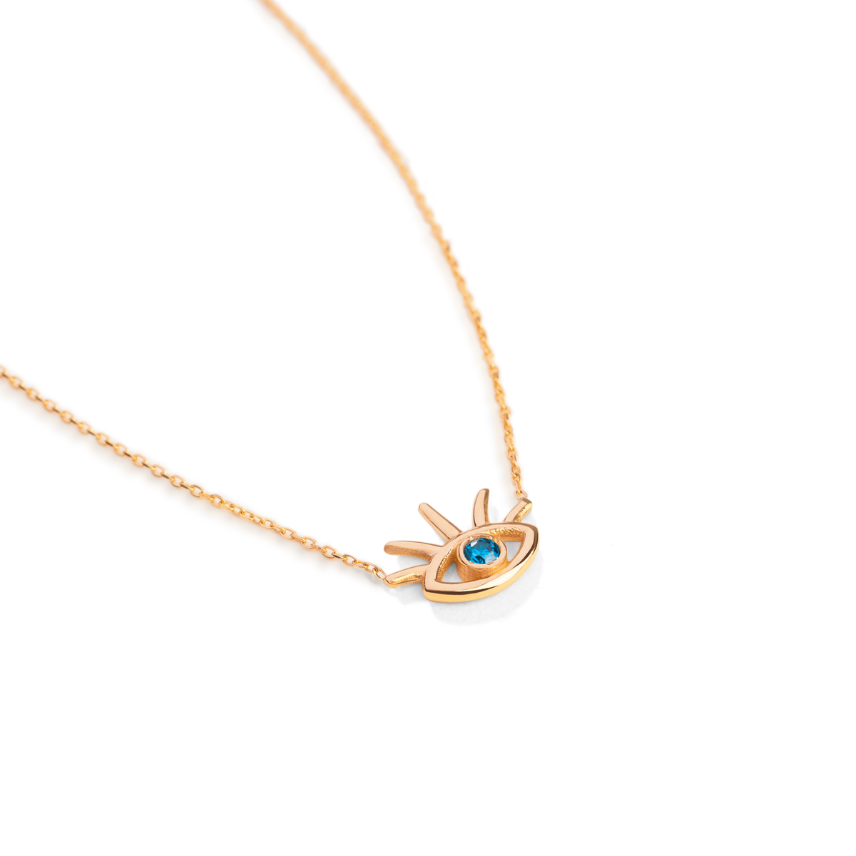 گردنبند طلا چشم آبی