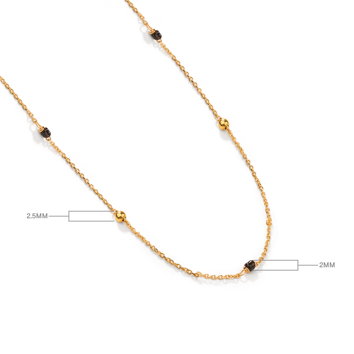 گردنبند منجوقی آرمیتا مشکی